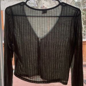 PacSun long sleeve button front top